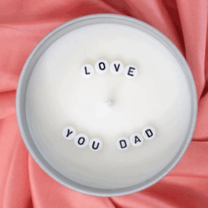 Fathers day candle2 Aluminum Jar