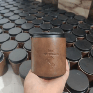 Leather Jar
