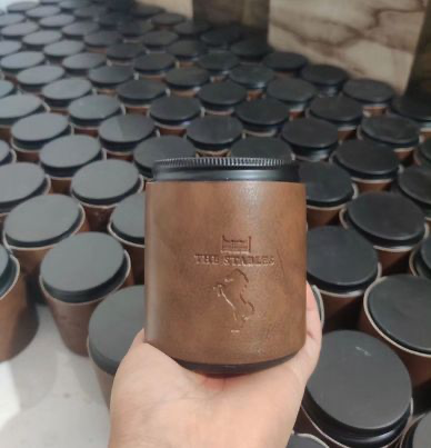 Leather Jar