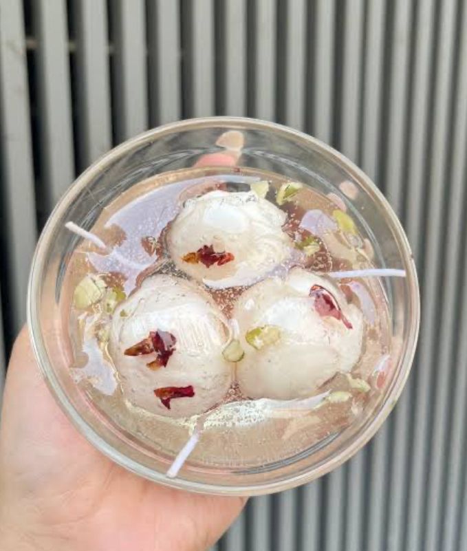 Rasgulla candle