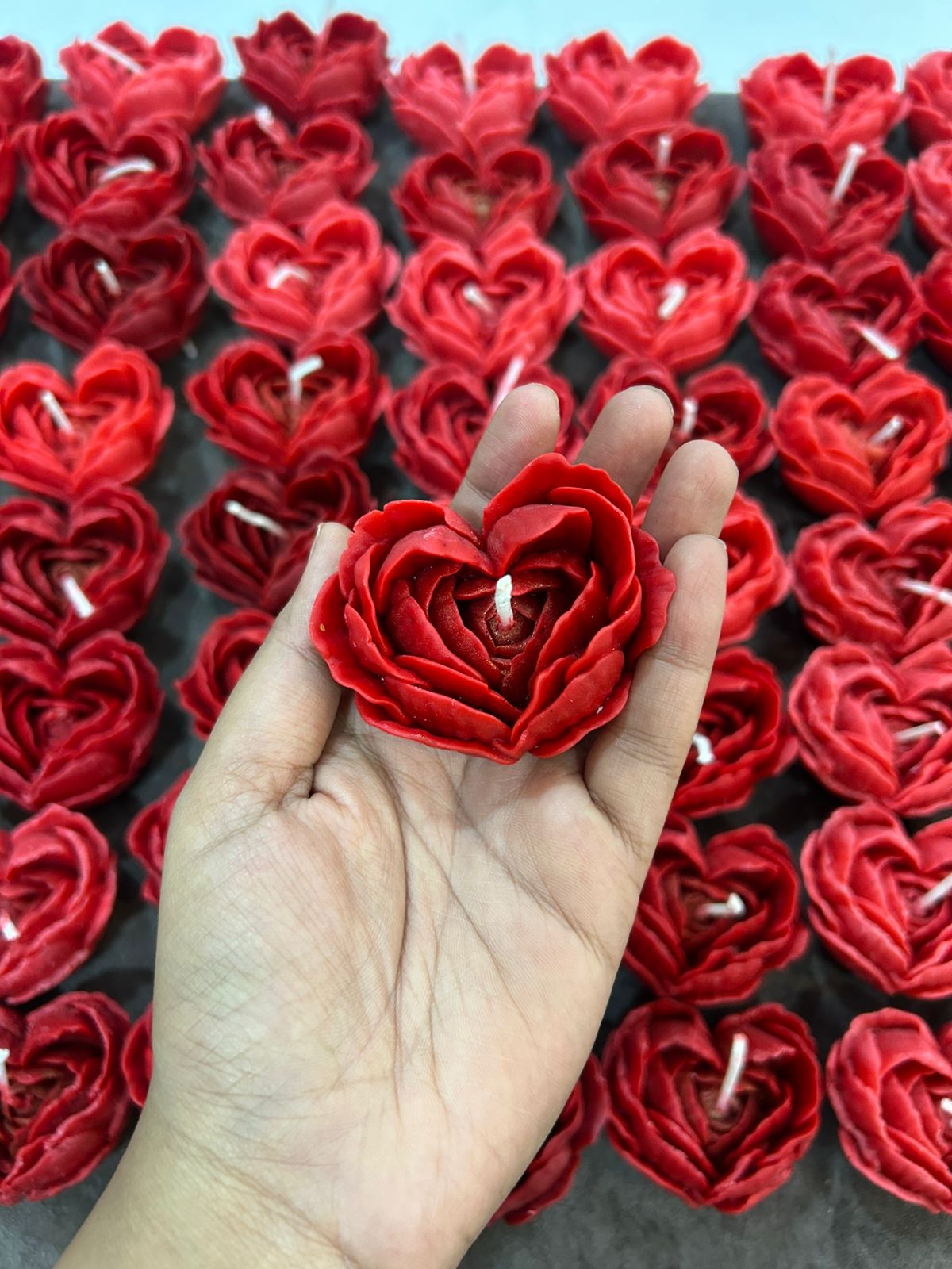 Heart shape rose flower